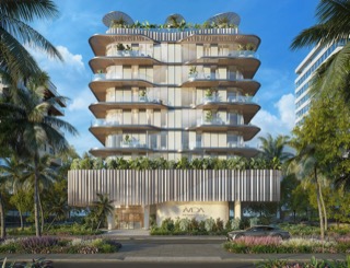 Avida architecture with layered balconies and greenery